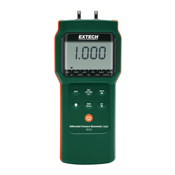Extech Instruments PS101 Benutzerhandbuch