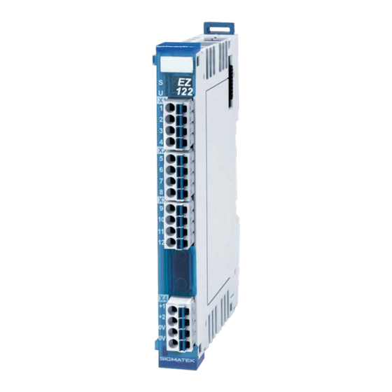 SIGMATEK EZ 122 Anleitung