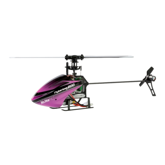 XciteRC Flybarless 200 3D V2.0 Bedienungsanleitung