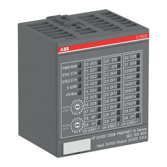 ABB CI502-PNIO Montageanweisung