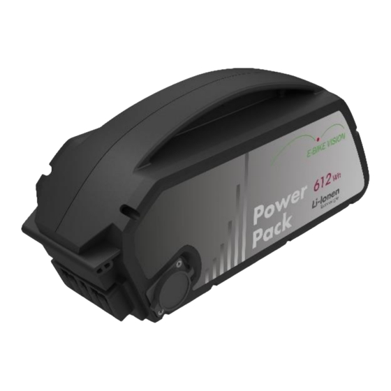 E-Bike Vision Power Pack Bedienungsanleitung