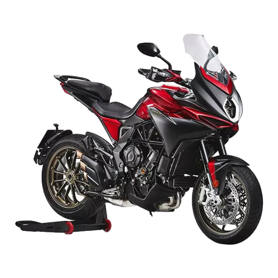 MV Agusta TURISMO VELOCE 800 2018 Bedienungsanleitung