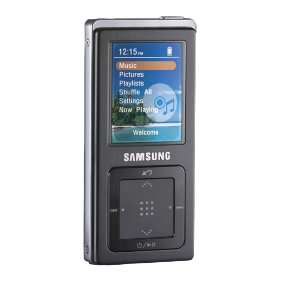 Samsung YP-Z5 Bedienungsanleitung