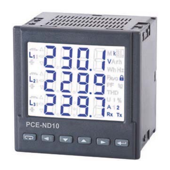 PCE Instruments TYP ND10 Bedienungsanleitung
