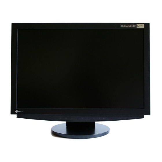 Eizo FlexScan S2111W Installationshandbuch