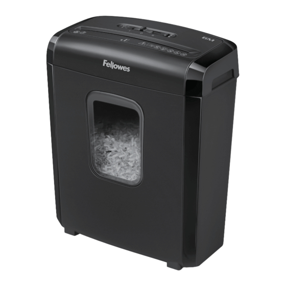 Fellowes Powershred 6M Anleitungen