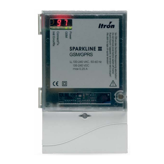 ITRON SPARKLINE III Benutzerhandbuch