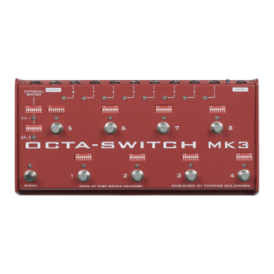 Carl Martin Octa-Switch MK3 Anleitung