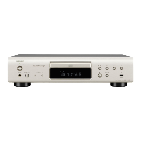 Denon DCD-710AE Bedienungsanleitung