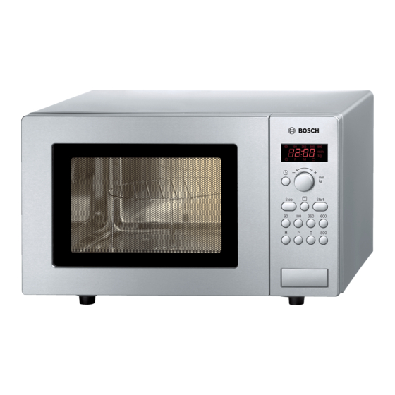 Bosch HMT75G451 Kurzanleitung