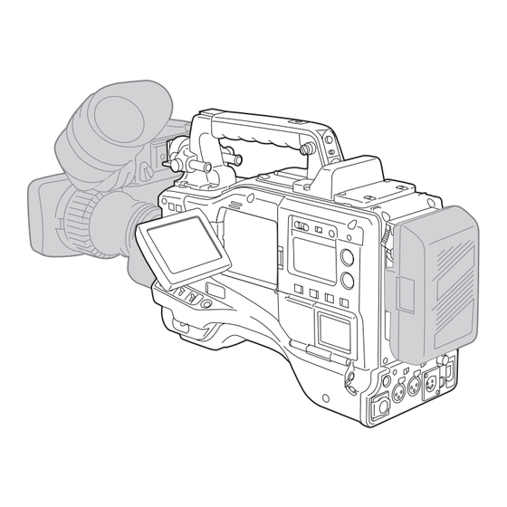 Panasonic AJ-SDX900E Bedienungsanleitung