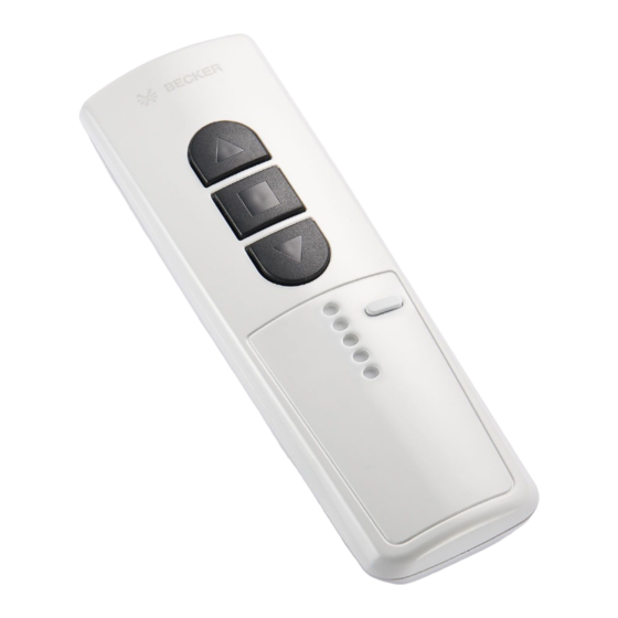 Becker Centronic EasyControl EC5410-II Montage- Und Betriebsanleitung