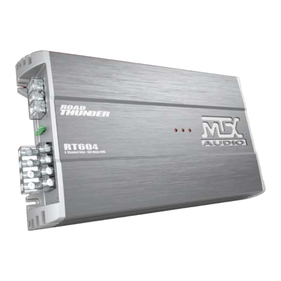 MTX Audio ROAD THUNDER RT604 Handbücher
