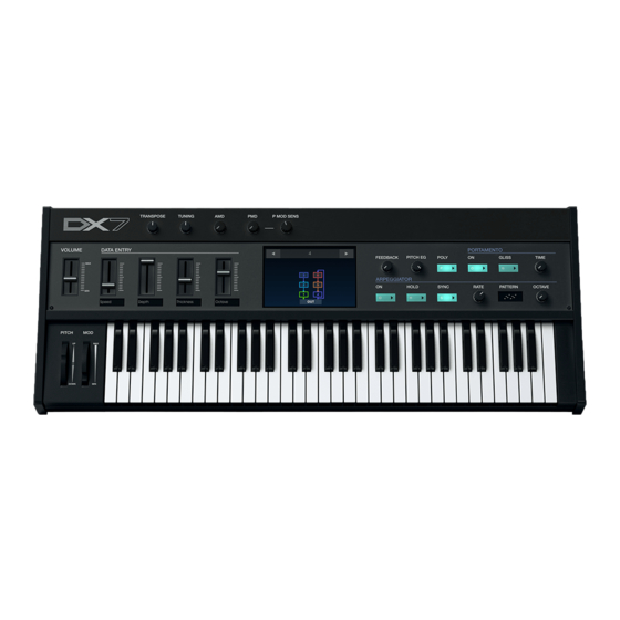 Arturia DX7 V Handbücher