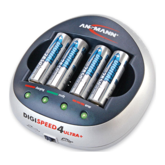 ANSMANN DigispeeD 4 Ultra+ Bedienungsanleitung