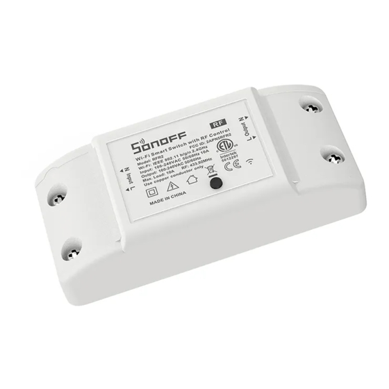 Sonoff BASICR2/RFR2 Betriebsanweisung