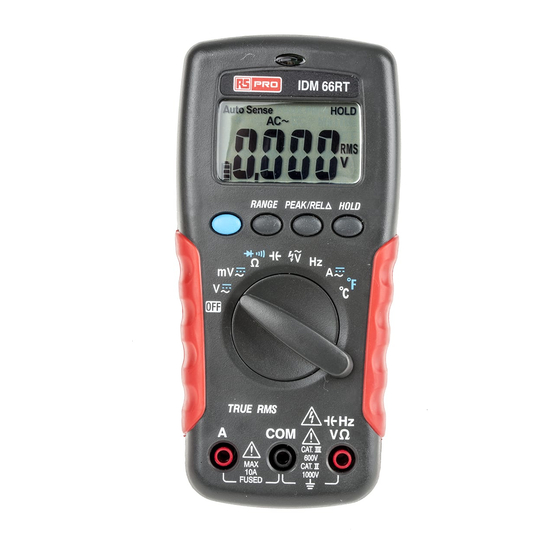 RS Pro IDM 66RT Bedienungsanleitung