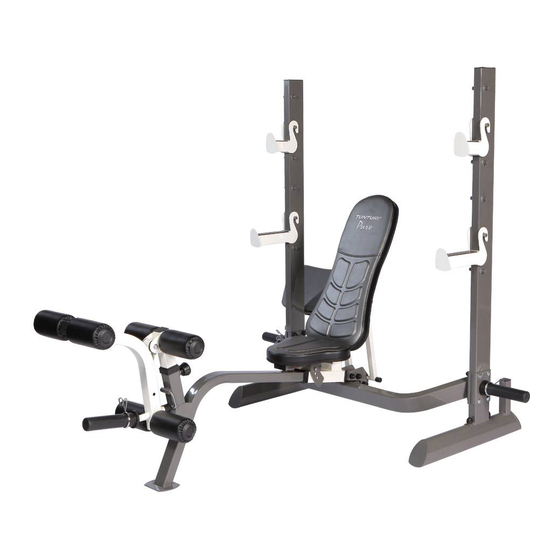 Tunturi pure OLYMPIC BENCH Betriebsanleitung
