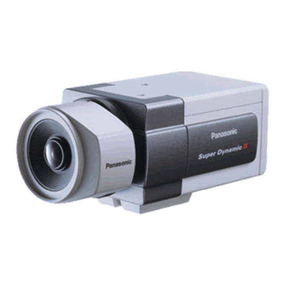 Panasonic WV-CP460 Bedienunganleitung