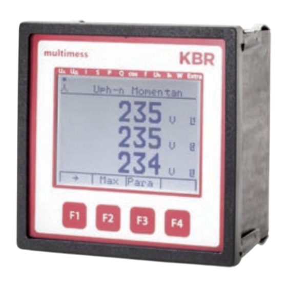 KBR multimess 4F96 LCD Technische Referenz