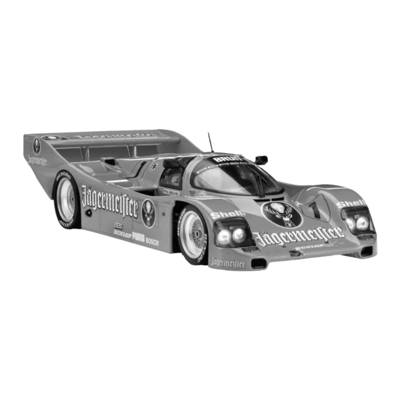 REVELL Porsche 956 C Bedienungsanleitung