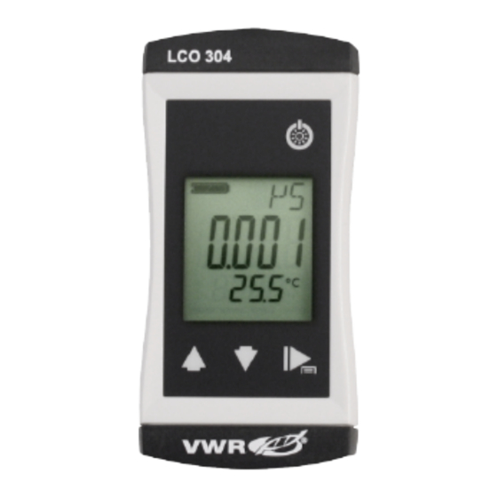 VWR LCO304 Betriebsanleitung