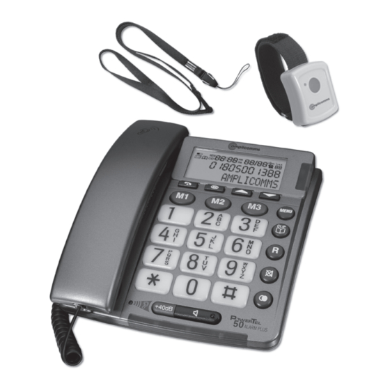 Amplicomms PowerTel 50 Alarm plus Bedienungsanleitung