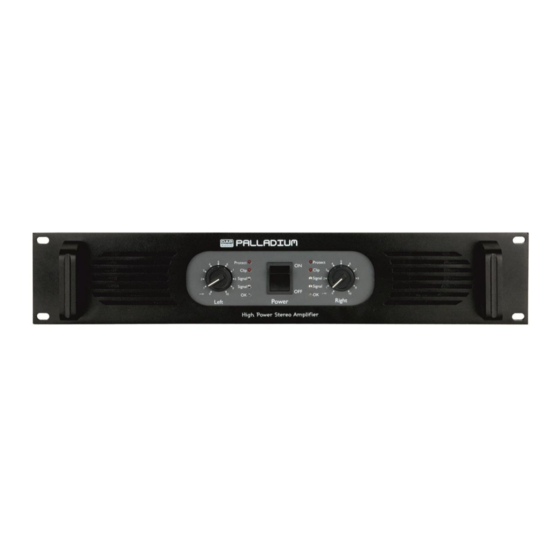 DAP audio Palladium P-400 Anleitung