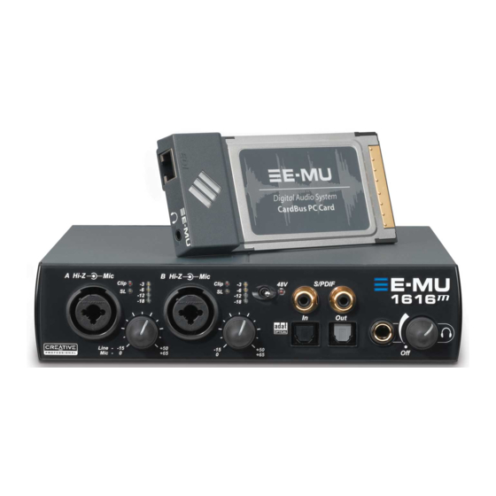 E-Mu 1616 Schnellstartanleitung