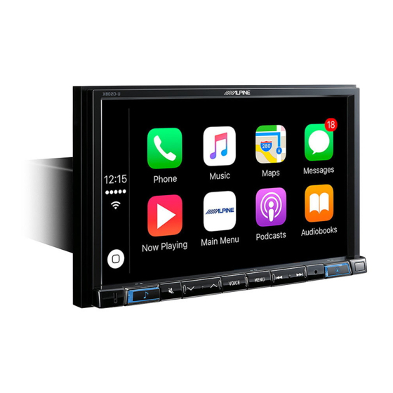 Alpine X802D-U Installationsanleitung