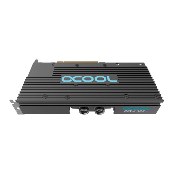 Alphacool GPX-A 380-M01 Anleitung
