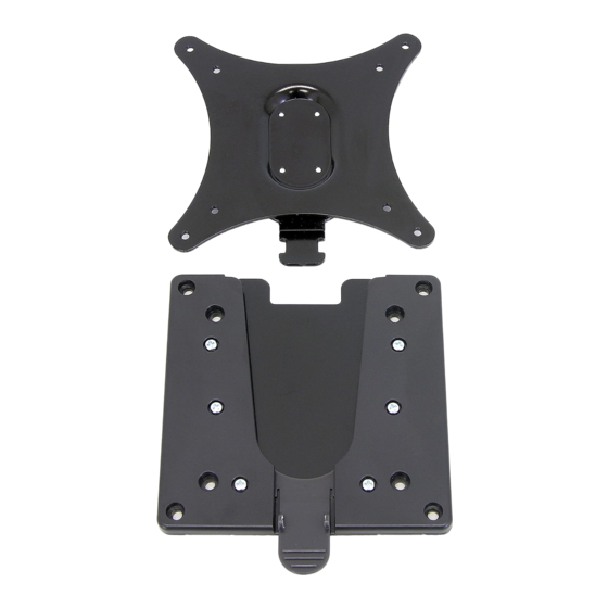 Ergotron Monitor Quick Release Bracket Montageanleitung