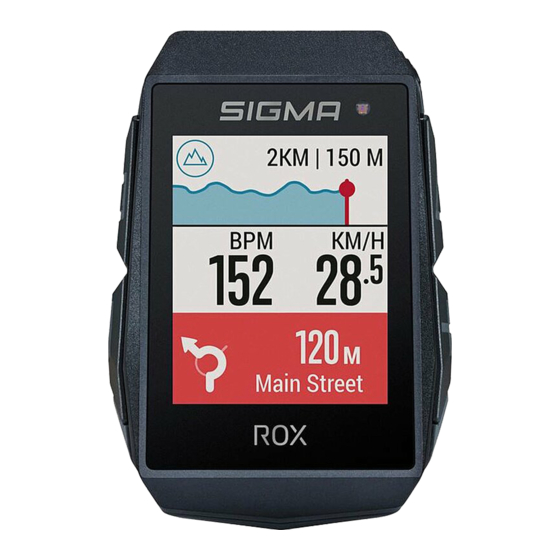 Sigma ROX 11.1 EVO Handbuch
