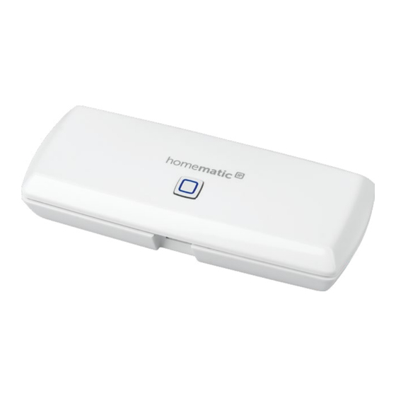 HomeMatic IP HmIP-WLAN-HAP Montage- Und Bedienungsanleitung