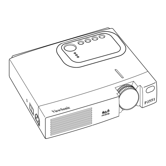 ViewSonic PJ500 Bedienungsanleitung