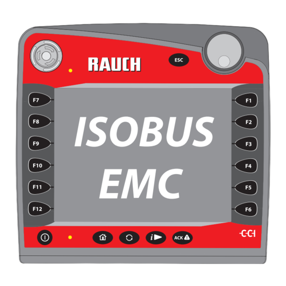 Rauch AXIS-H ISOBUS 30.1 EMC Betriebsanleitung