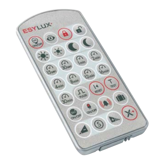 ESYLUX Mobil-RCi Bedienungsanleitung