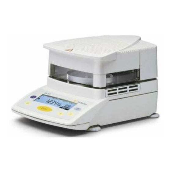 Sartorius MA150 Betriebsanleitung