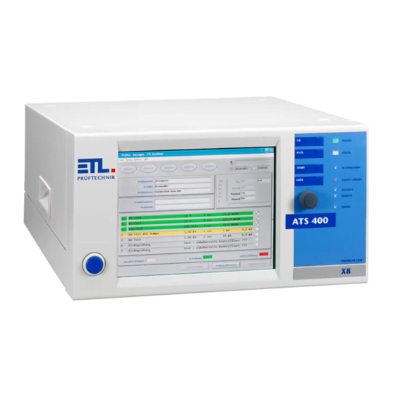 ETL ATS 400 Handbücher
