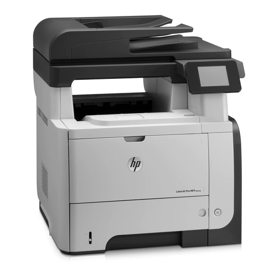 HP LASERJET PRO M521 Installationshandbuch