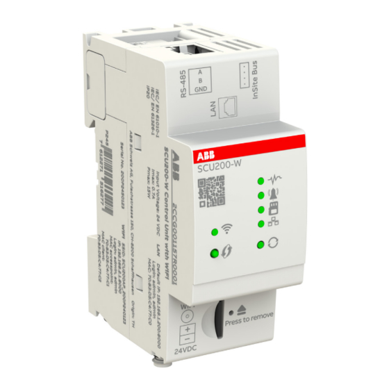 ABB SCU200 Bedienungsanleitung