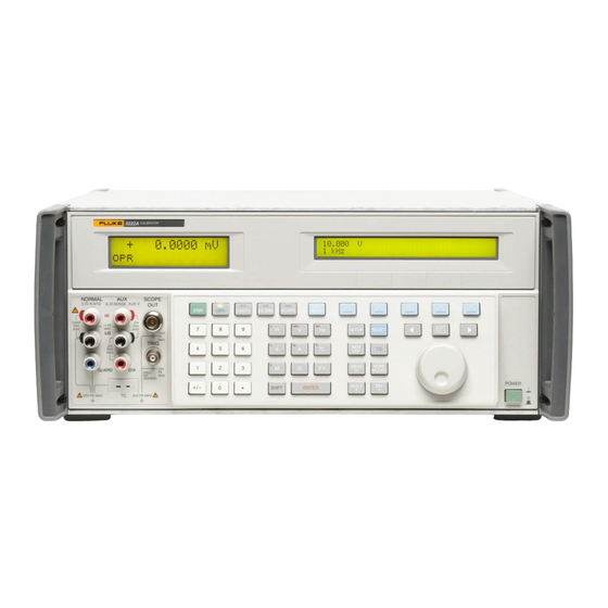 Fluke 5522A Schnellstartanleitung