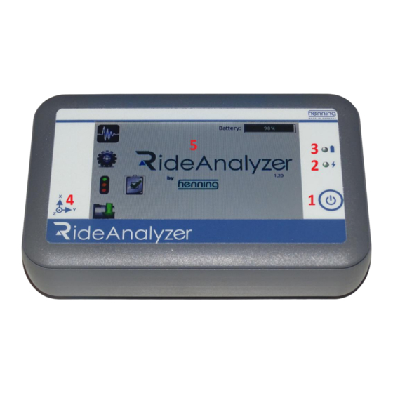 HENNING RIDEanalyzer Bedienungsanleitung
