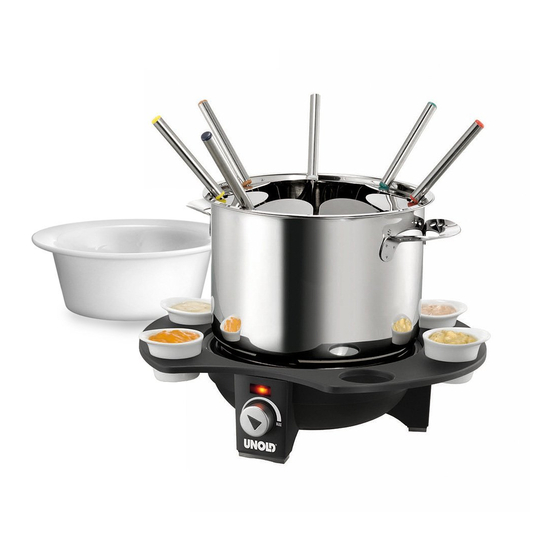 Unold FONDUE ELEGANCE 48645 Bedienungsanleitung