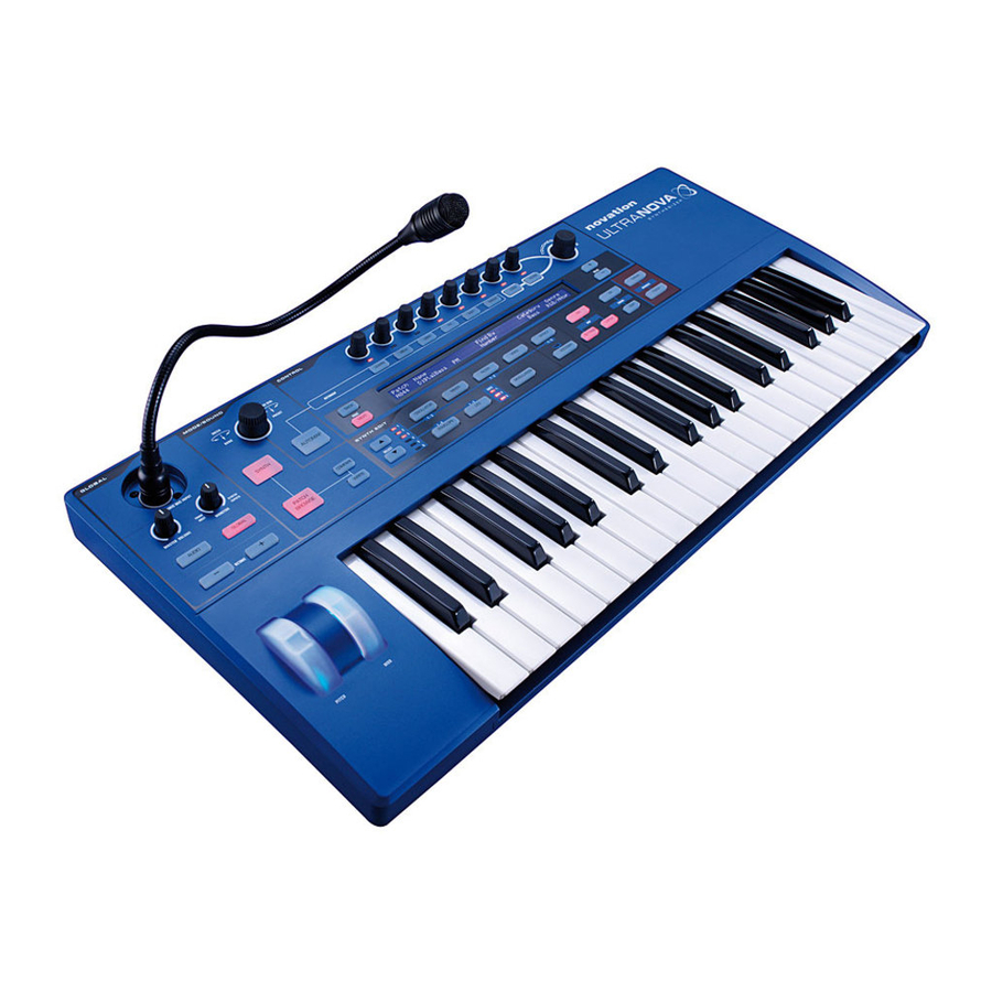 Novation UltraNova Benutzerhandbuch