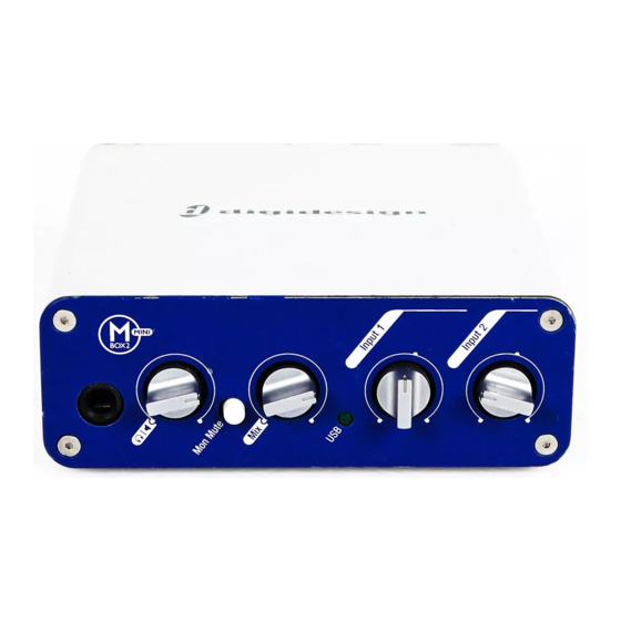 DigiDesign Mbox 2 Mini Installationshandbuch