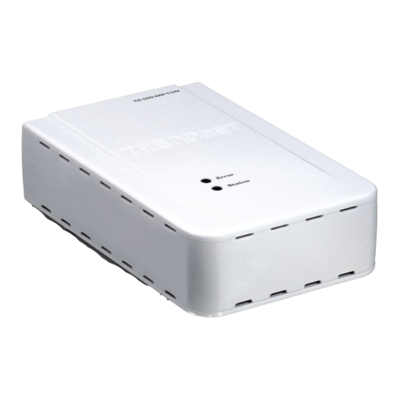 TRENDnet TE100-MP1UN Anleitung Zur Schnellinstallation