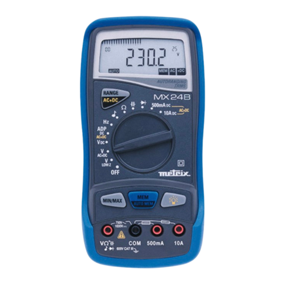 PCE Instruments MX 23 Bedienungsanleitung