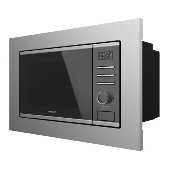 cecotec GRANDHEAT 2050 BUILT-IN STEEL BLACK Handbücher
