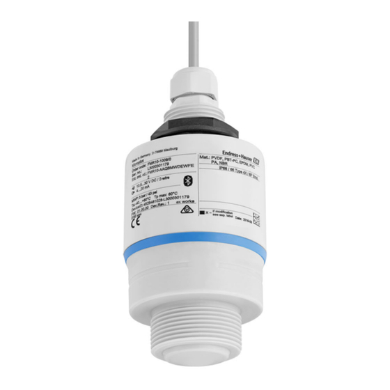 Endress+Hauser Micropilot FMR10 Technische Information